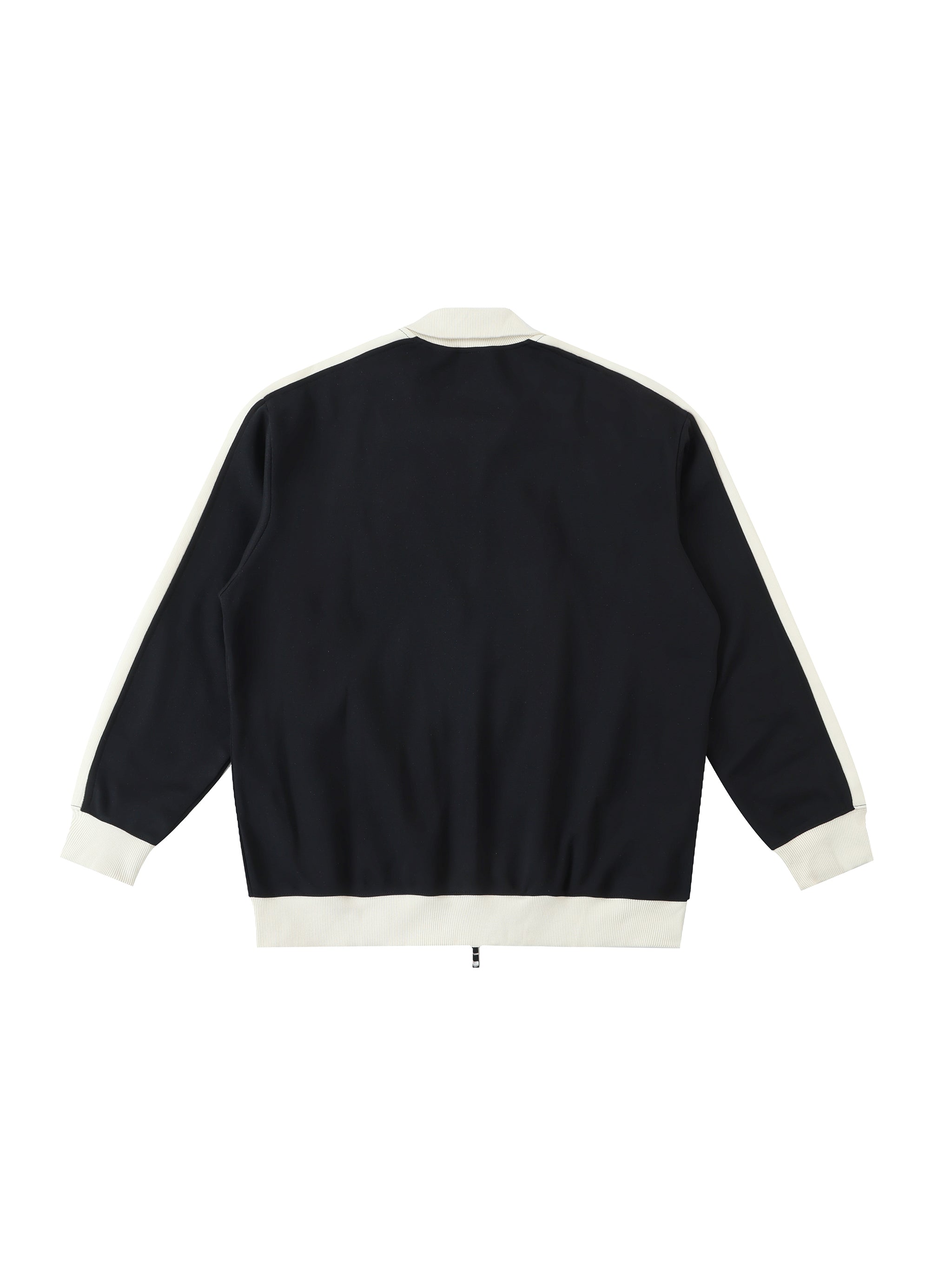 Contrast Trim Stand Collar Jacket