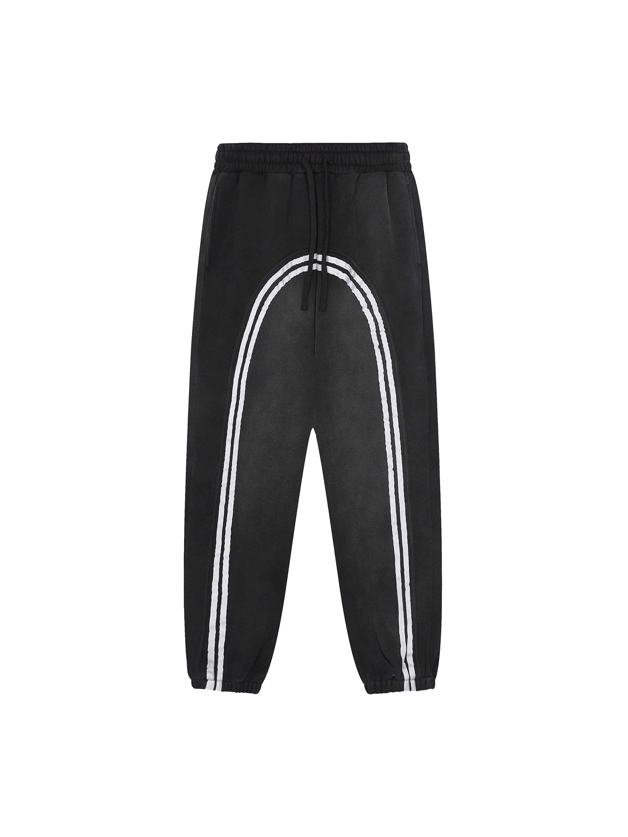 Sun Fade Contrast Tape Fleece Jogged Sweatpants